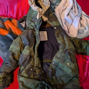 Crewcuts Blue and Brown Fleece Jacket